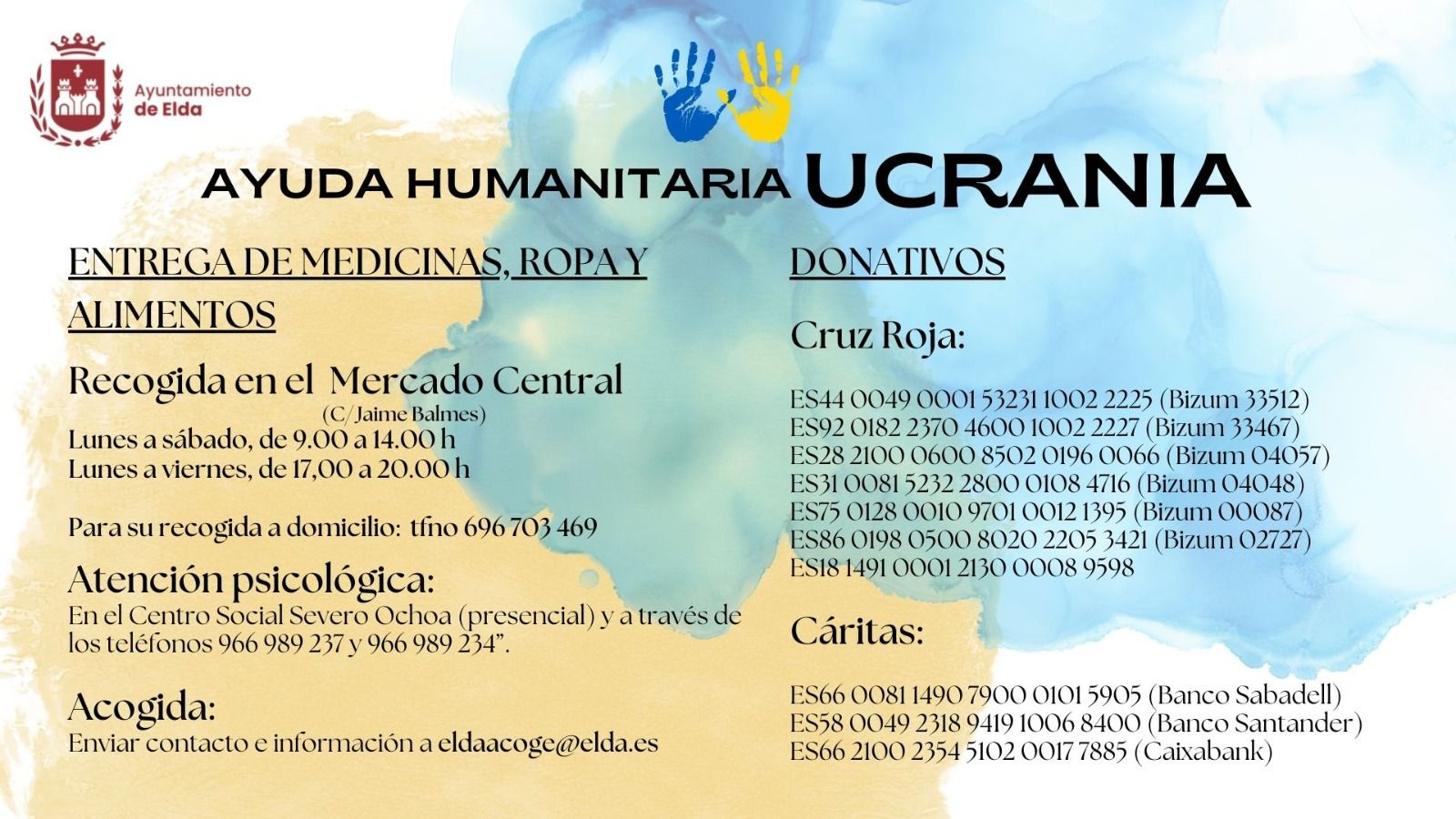 Ayuda Humanitaria para Ucrania en Elda