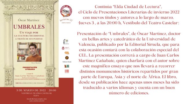 Ciclo de Presentaciones Literarias ‘Elda, Ciudad de Lectura’