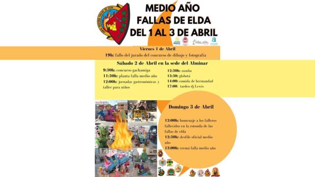 Celebración del Medio Año Fallero en Elda