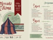Elda regresa a la época de los Coloma con un mercado barroco que contará con más de 60 puestos de artesanía, títeres y malabaristas, actividades infantiles, personajes de época, música medieval y gastronomía Mercado Coloma Elda 2022