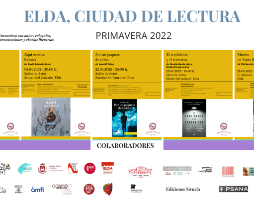 Elda acogerá el 28 de abril la presentación nacional de ‘Muerte en Santa Rita’, la nueva novela de Elia Barceló Elda, ciudad de lectura’