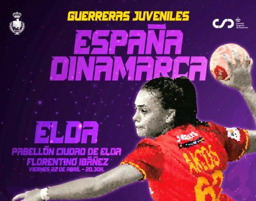 El Pabellón Florentino Ibáñez-Ciudad de Elda acogerá el 22 de abril un encuentro internacional de balonmano femenino entre las selecciones juveniles de España y Dinamarca PARTIDO BALONMANO ESPAÑA-DINAMARCA