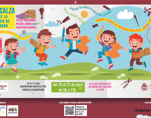 Escuela de Pascua centrada en el calzado para familiarizar a los niños y niñas en la actividad industrial más importante de Elda PASCUCALZA