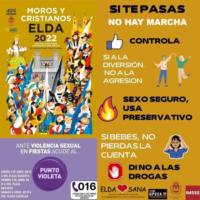 Campaña anti-violencia, alcohol y drogas en Fiestas