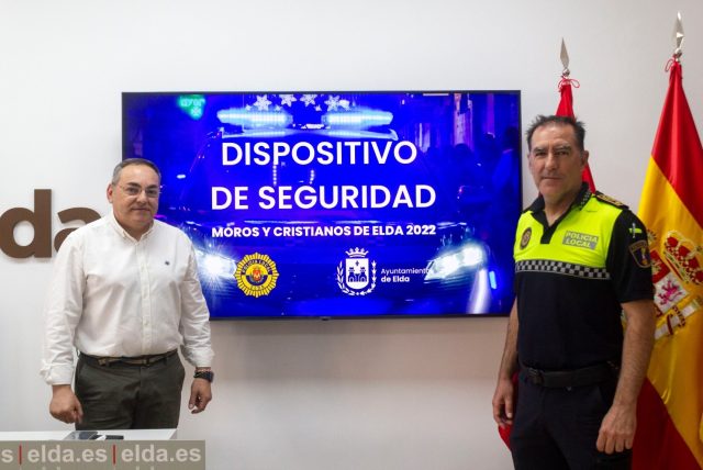 Dispositivo de seguridad que, con motivo de la celebración de las fiestas de Moros y Cristianos de Elda