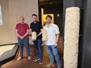 El Museo Dámaso Navarro de Petrer expone la columna encontrada en las excavaciones de la plaza de Baix Columna encontrada en las excavaciones de la plaza de Baix