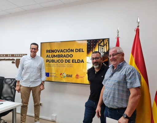 El Ayuntamiento de Elda sustituirá más de 2.000 luminarias a través a una subvención de 2,1 millones de euros de Fondos Europeos