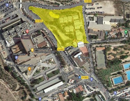 Sanidad construirá un nuevo parking para el Hospital de Elda en el antiguo colegio Miguel de Cervantes Sanidad construirá un nuevo parking para el Hospital de Elda en el antiguo colegio Miguel de Cervantes
