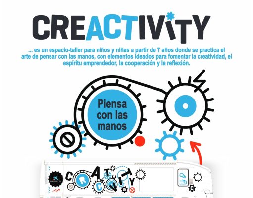 El autobús de la creatividad y el ingenio de la Fundación La Caixa llega a Elda y hace parada en el aparcamiento del Nuevo Pepico Amat El vehículo itinerante ‘Creactivity’ estará los días 13 y 14 de octubre en Elda