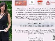 Elda acoge la segunda edición de las Jornadas de Divulgación Científica organizadas por la Asociación MeteoVinalopó La meteoróloga de TVE y divulgadora científica, Mónica López Moyano