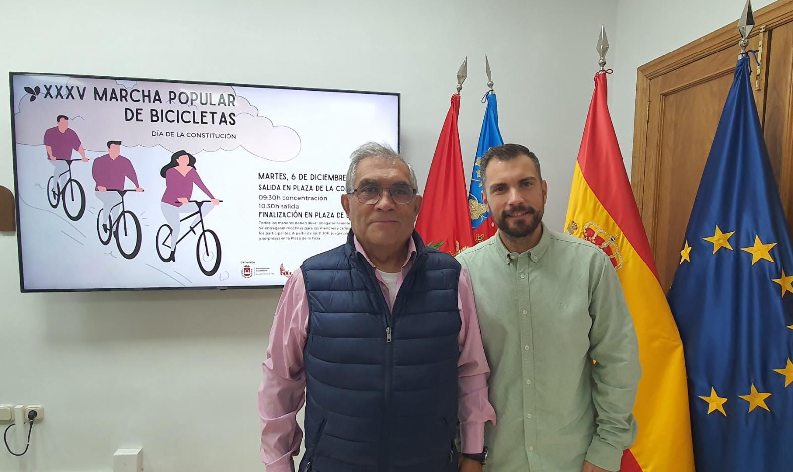 Marcha popular de bicicletas en Elda