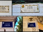 Reposición de las placas cerámicas en las calles del centro histórico de Elda Reposición de las placas cerámicas de las calles de Elda