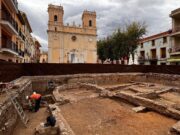 Las excavaciones arqueológicas en la plaça de Baix de Petrer sacan a la luz una basílica de época romana Basílica de época romana (foto Ayto. Petrer)