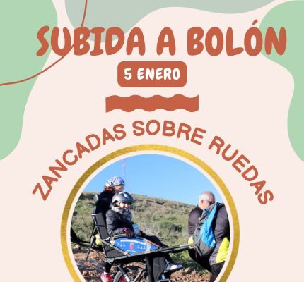 Zancadas sobre Ruedas organiza para el 5 de enero una nueva edición de la Subida Inclusiva al Monte Bolón