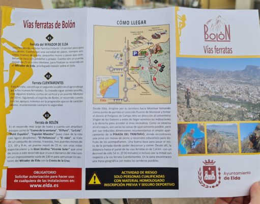 La mitad de los usuarios y usuarias inscritas para acceder a las Vías Ferratas de Bolón en Elda proceden de fuera de la provincia de Alicante Vías Ferratas de Bolón