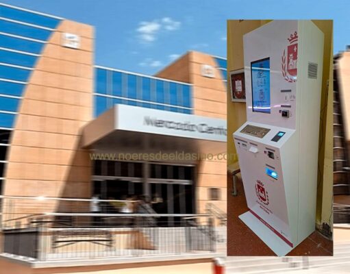 Instalado en el Mercado Central de Elda un cajero automático para el pago de tasas y precios públicos municipales Cajero de tasas en el Mercado Central de Elda