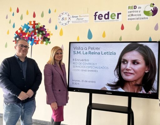 El próximo 31 de enero la reina Letizia visitará la asociación Sense Barreres de Petrer La reina Letizia visitará la asociación Sense Barreres de Petrer