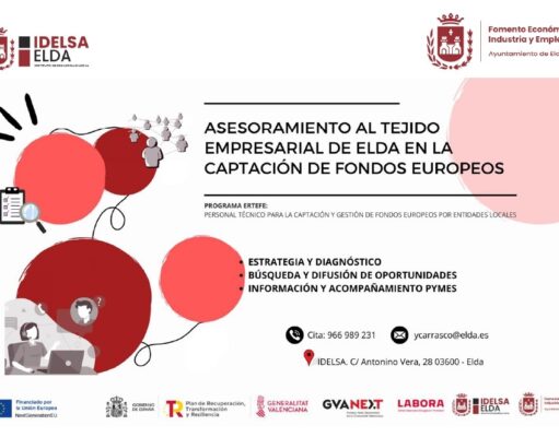 El Ayuntamiento de Elda pone en marcha un servicio de asesoramiento gratuito para ayudar al tejido empresarial eldense en la captación y gestión de fondos europeos
