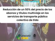 El transporte público urbano de Elda tendrá una bonificación del 50% desde mañana y hasta el 30 de junio Bonificación del 50% en el transporte público urbano de Elda