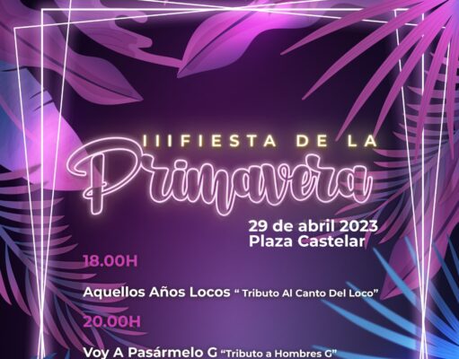 La Fiesta de la Primavera vuelve a Elda el 29 de abril con Dorian, Diagnóstico Binario y sendos tributos a Hombres G y El Canto del Loco La Fiesta de la Primavera vuelve a Elda el 29 de abril