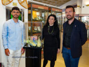 Sergio Ortuño centrocampista del Deportivo Eldense, entrega sus botas al Museo del Calzado de Elda Sergio Ortuño, entrega sus botas al Museo del Calzado de Elda