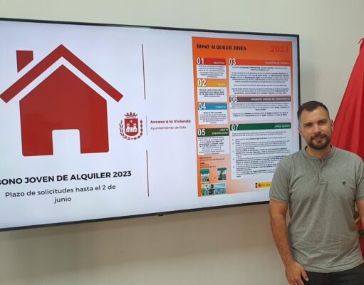 El Ayuntamiento de Elda inicia la tramitación del Bono Joven Alquiler para facilitar a los jóvenes el acceso a una vivienda de alquiler El concejal de Acceso a la Vivienda, Javier Rivera