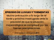 Suspendidas las actividades extraescolares en los centros educativos y el deporte escolar en las instalaciones municipales de Elda ante la previsión de fuertes lluvias para esta tarde Alerta lluvia Elda