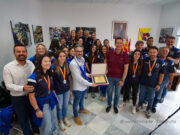 El alcalde Rubén Alfaro recibe a la plantilla, técnico y directiva del CB Elda Prestigio para felicitarles por el ascenso a la Liga Iberdrola