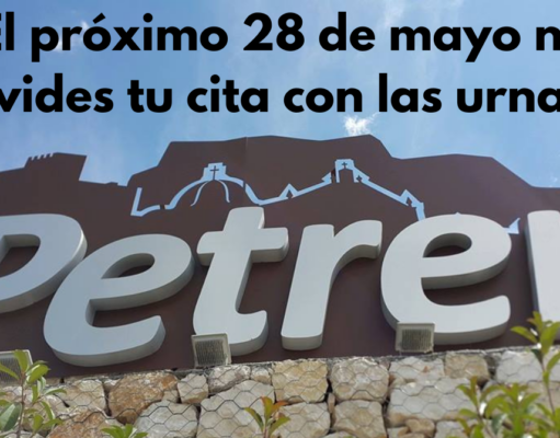 27.253 vecinos de Petrer están llamados a las urnas este domingo 28 de mayo