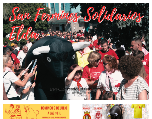 El próximo 9 de julio vuelve a Elda la tercera edición de los Sanfermines Solidarios de la Falla La Estación Sanfermines Solidarios Elda
