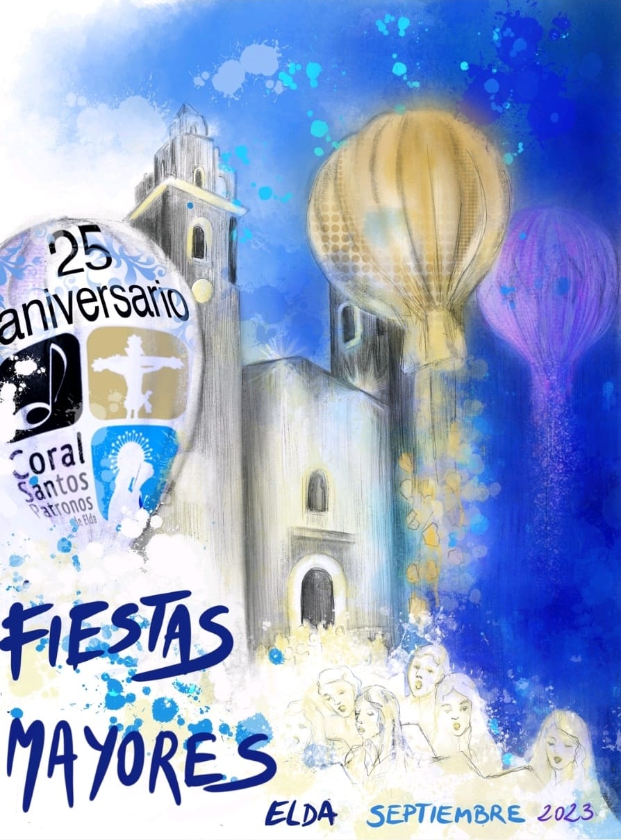 Portada de la revista de Fiestas Mayores Elda 2023 - Marina Pérez Vera