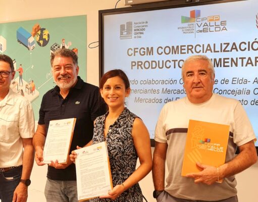 El CIPFP Valle de Elda podrá realizar prácticas en los puestos de los Mercados Municipales de la ciudad