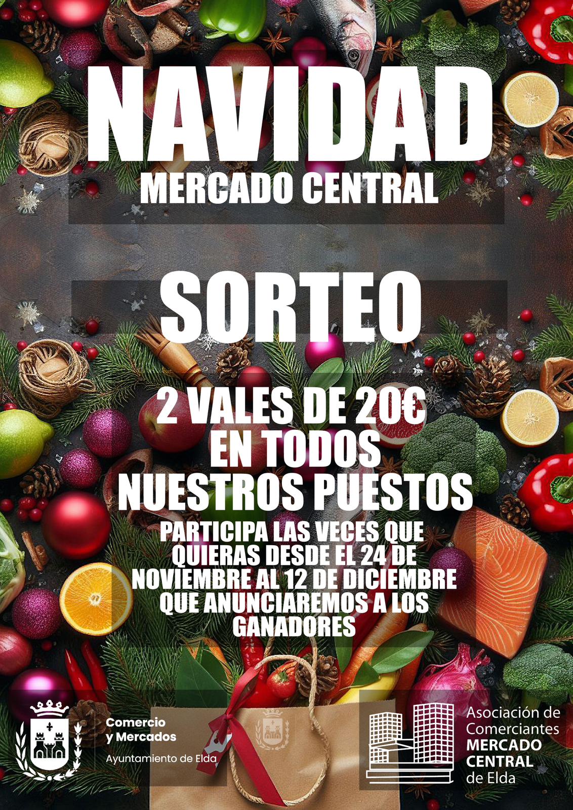 Sorteo Navidad Mercado Central Elda 2023
