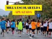 Aplazada la celebración de la Milla Escolar de Elda prevista para este sábado debido a la alerta amarilla por fuertes rachas de viento MILLA ESCOLAR ELDA APLAZADA 2023
