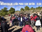 El viernes arrancan los actos con los que Elda celebra la Media Fiesta en honor a San Antón Recogida de leña para la hoguera de San Antón en Elda