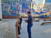 El alcalde Rubén Alfaro y la consellera Nuria Montes sientan las bases de la colaboración entre el Ayuntamiento de Elda y la Generalitat en materia de turismo e industria La consellera de Turismo, Industria, Innovación y Comercio, Nuria Montes