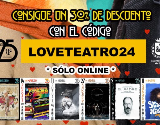 El Teatro Castelar pone en marcha una campaña del 30% de descuento con motivo de la celebración del Día de los Enamorados