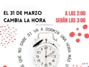 Este fin de semana nos despedimos de una hora de sueño, llega el cambio de hora de marzo