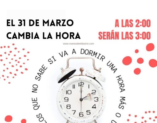 Este fin de semana nos despedimos de una hora de sueño, llega el cambio de hora de marzo