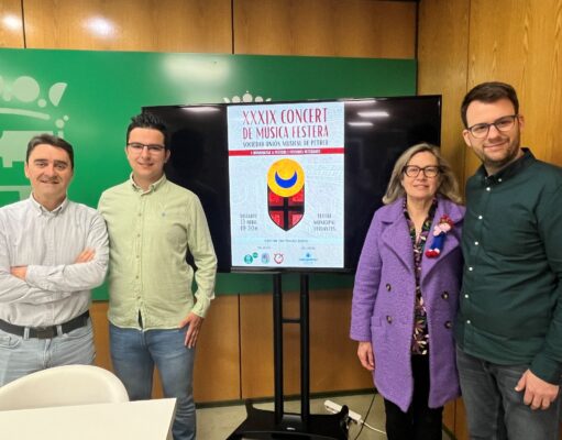 El 39 Concierto de Música Festera de Petrer homenajeará a personas con amplia trayectoria dentro de cada comparsa