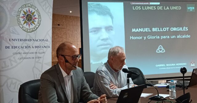 Una conferencia de Gabriel Segura sobre Manuel Bellot, alcalde de Elda entre 1936 y 1938, pone el cierre al ciclo 'Los Lunes de la UNED'