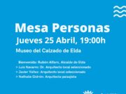 El jueves 25-04 en el Museo del Calzado en Elda se debatirá sobre la relevancia de la arquitectura y el diseño urbano en la mejora de la calidad de vida