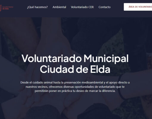 Nueva web municipal con toda la información relacionada con el voluntariado ambiental y el voluntariado CER Elda Voluntariado Municipal Ciudad de Elda