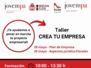 ‘Crea tu empresa’ ofrecido por Idelsa y Jovempa para ayudar a los y las jóvenes de Elda a poner en marcha una idea de negocio