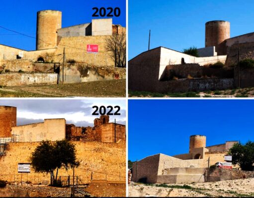 Elda ha destinado cerca de 700.000 euros a los trabajos de restauración y recuperación del Castillo-Palacio durante los últimos años