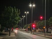 Mejora la iluminación de la avenida del Mediterráneo de Elda con la instalación de nuevas luminarias LED