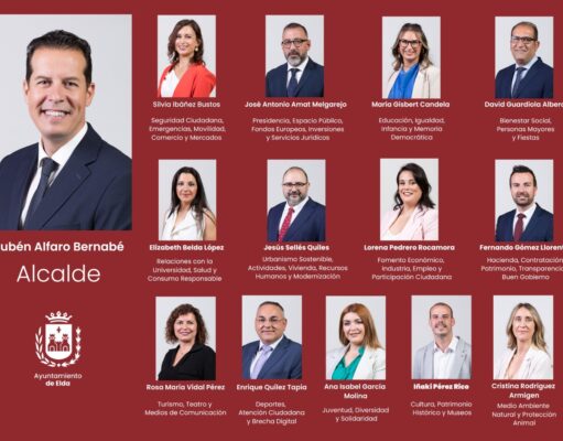 El alcalde de Elda, Rubén Alfaro, anuncia una remodelación de su equipo de gobierno «para seguir avanzando en la transformación y modernización de la ciudad» Equipo de Gobierno, Ayto. Elda - Sept. 2024