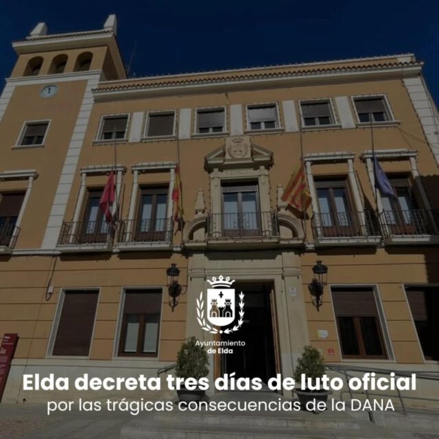 LUTO OFICIAL EN ELDA - DANA