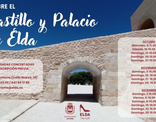 Vuelven las visitas guiadas y concertadas al Castillo-Palacio de Elda durante el último trimestre del año