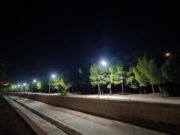 El Ayuntamiento de Elda finaliza los trabajos de renovación del alumbrado de los Jardines del Vinalopó en el tramo comprendido entre el puente de la Estación y el barrio Huerta Nueva